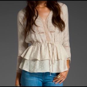 Rebecca Taylor Roses & Lace Top